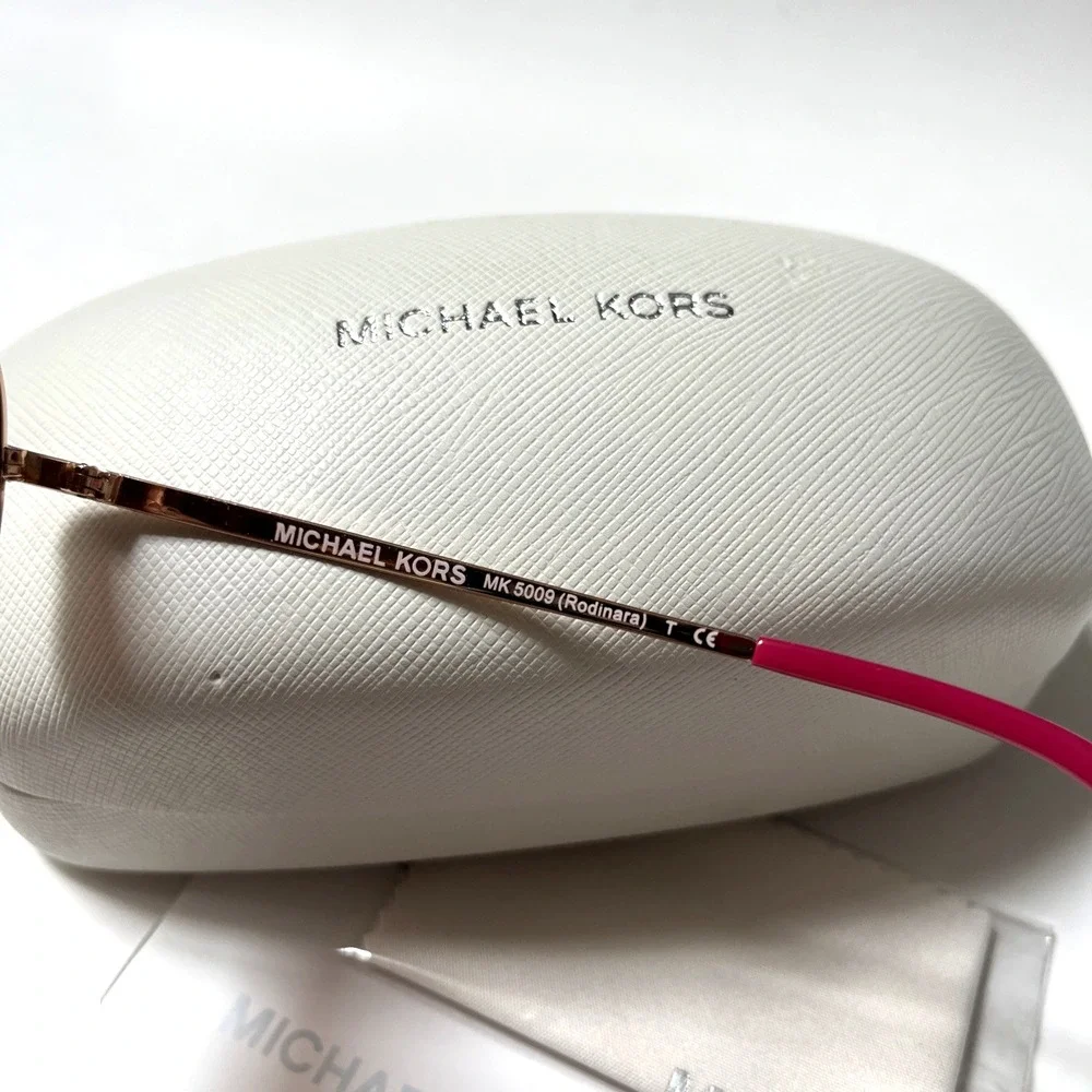 Michael Kors MK5009 Rodinara Sunglasses Rose Gold Pink Gradient Aviator 58mm